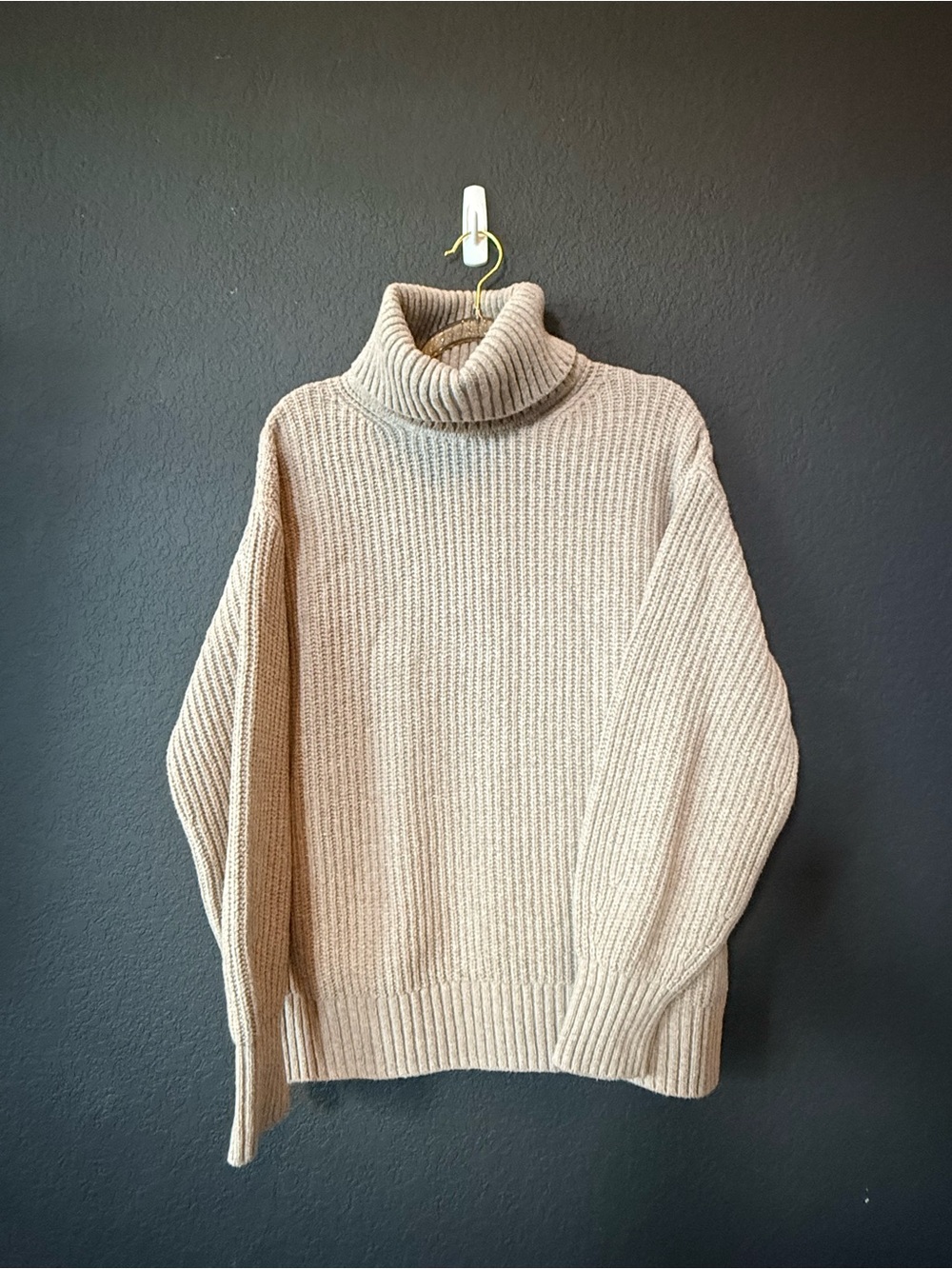 Gap Turtleneck Ribbed Knit Sweater - brown